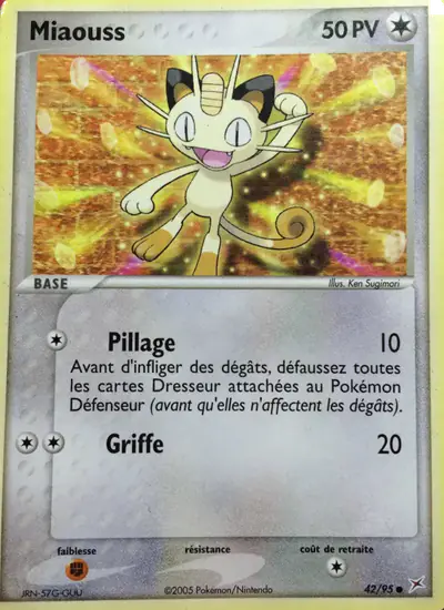 Image de la carte Pokemon Miaouss 42/95