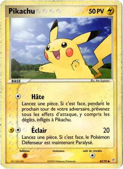 Image de la carte Pokemon Pikachu 43/95