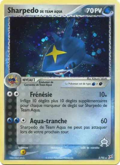 Image de la carte Pokemon Sharpedo de Team Aqua 5/95