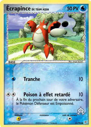 &Eacute;crapince de Team Aqua 51/95