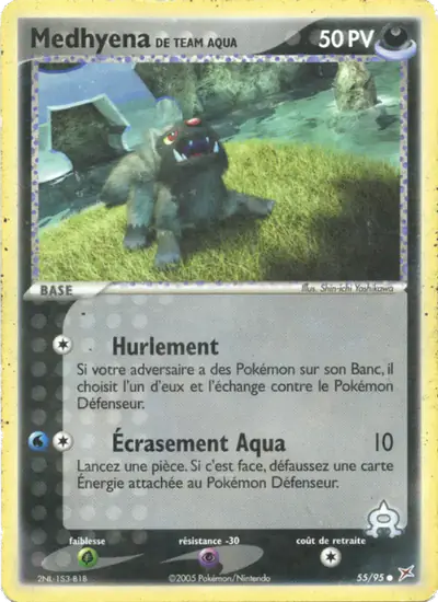 Image de la carte Pokemon Medhyena de Team Aqua 55/95