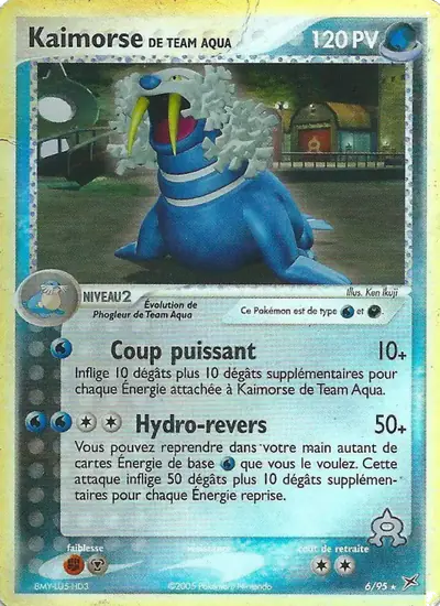 Image de la carte Pokemon Kaimorse de Team Aqua 6/95