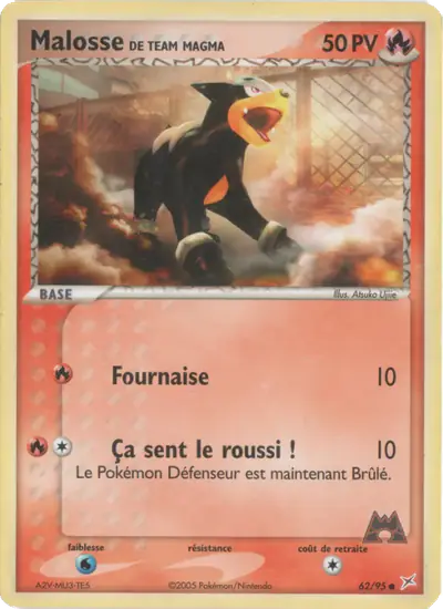 Image de la carte Pokemon Malosse de Team Magma 62/95