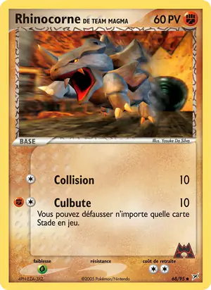 Rhinocorne de Team Magma 68/95