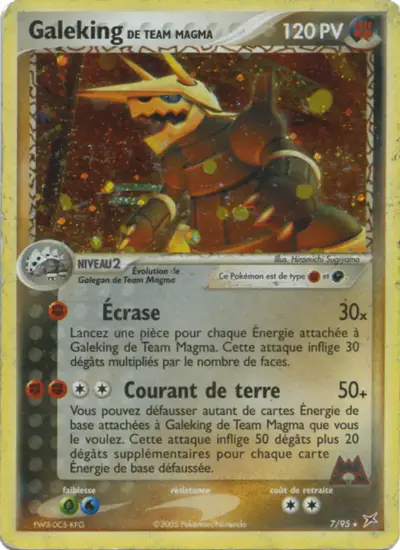 Image de la carte Pokemon Galeking de Team Magma 7/95