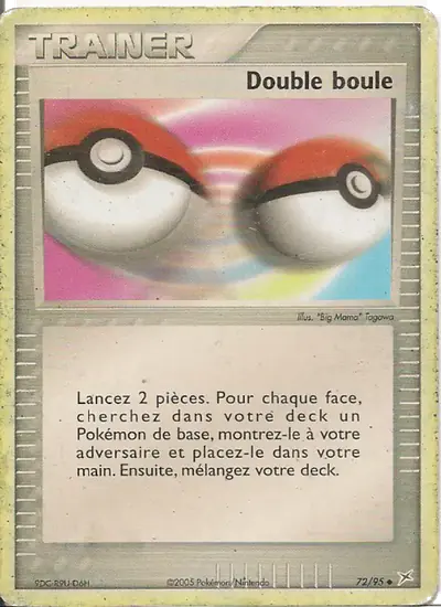 Image de la carte Pokemon Double boule 72/95