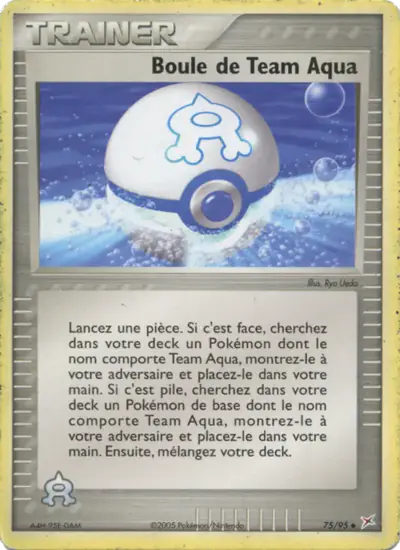 Image de la carte Pokemon Boule de Team Aqua 75/95