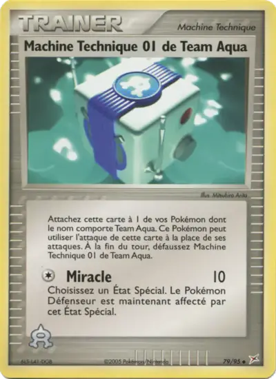 Image de la carte Pokemon Machine Technique 01 de Team Aqua 79/95