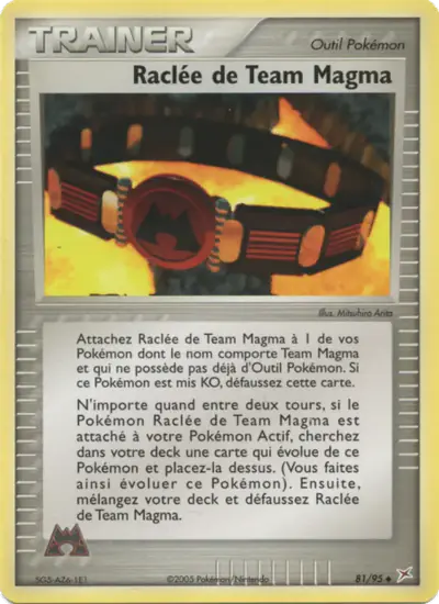 Image de la carte Pokemon Raclée de Team Magma 81/95