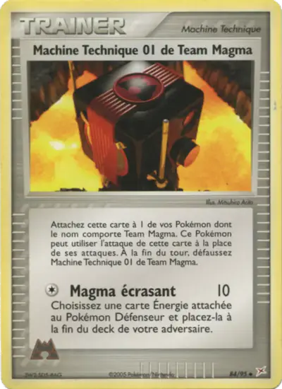 Image de la carte Pokemon Machine Technique 01 de Team Magma 84/95