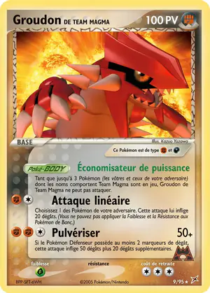 Groudon de Team Magma 9/95