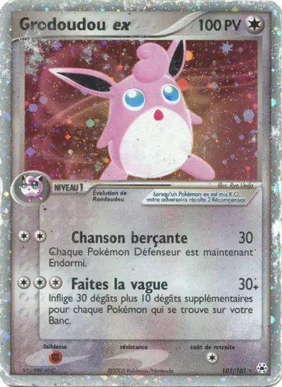 Image de la carte Pokemon Grodoudou ex 101/101