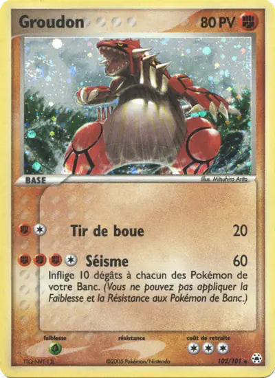Image de la carte Pokemon Groudon 102/101