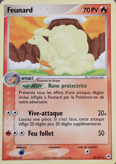 Image de la carte Pokemon Feunard 22/101