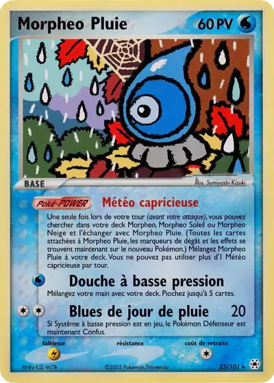 Image de la carte Pokemon Morpheo Pluie 23/101