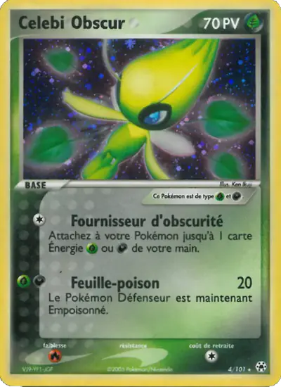 Image de la carte Pokemon Celebi Obscur 4/101