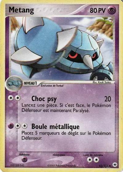 Image de la carte Pokemon Métang 43/101