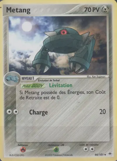 Image de la carte Pokemon Métang 44/101
