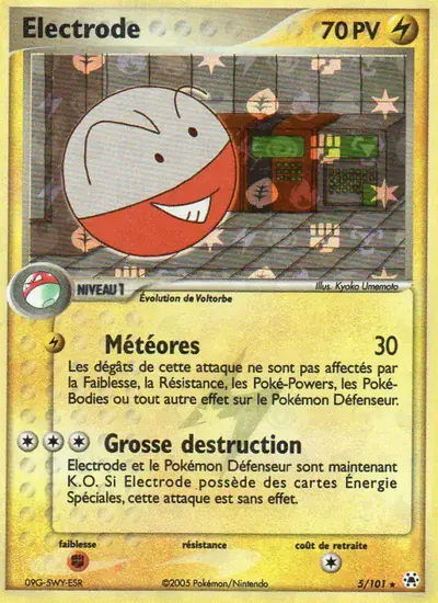 Image de la carte Pokemon Electrode 5/101