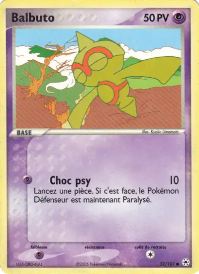 Image de la carte Pokemon Balbuto 52/101