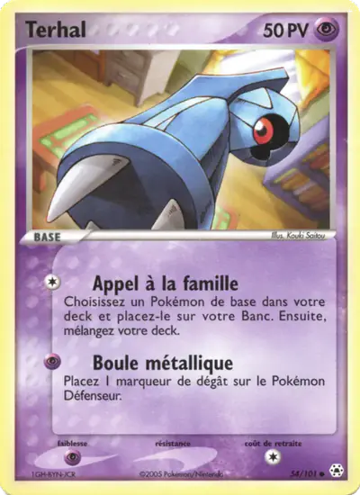 Image de la carte Pokemon Terhal 54/101