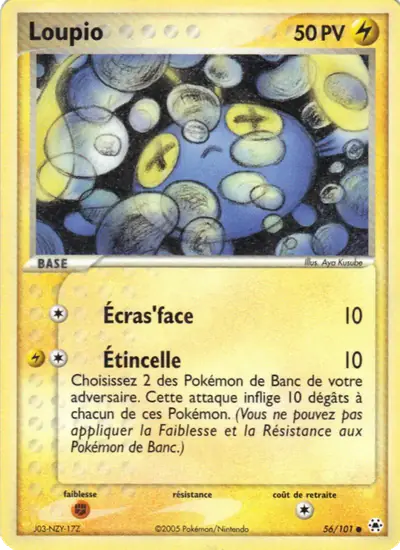 Image de la carte Pokemon Loupio 56/101
