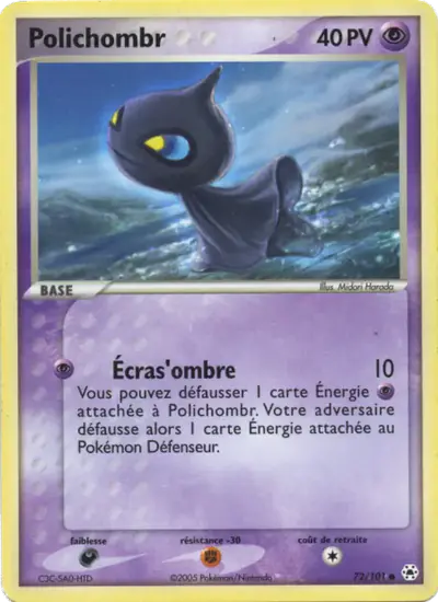 Image de la carte Pokemon Polichombr 72/101