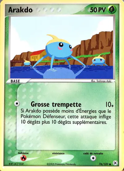 Image de la carte Pokemon Arakdo 76/101