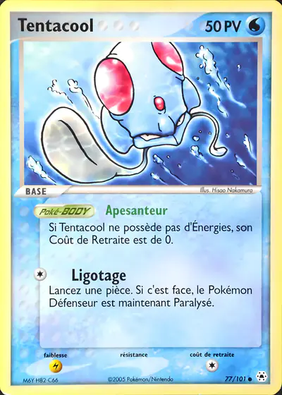 Image de la carte Pokemon Tentacool 77/101