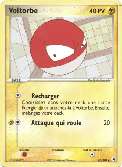 Image de la carte Pokemon Voltorbe 80/101