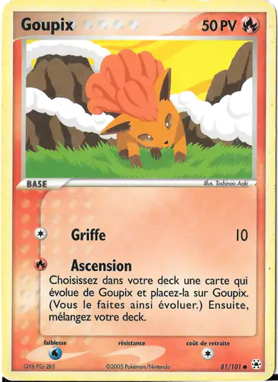Image de la carte Pokemon Goupix 81/101
