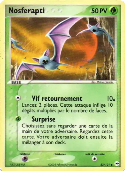 Image de la carte Pokemon Nosferapti 83/101