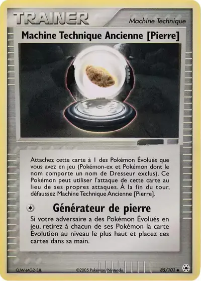 Image de la carte Pokemon Machine Technique Ancienne [Pierre] 85/101
