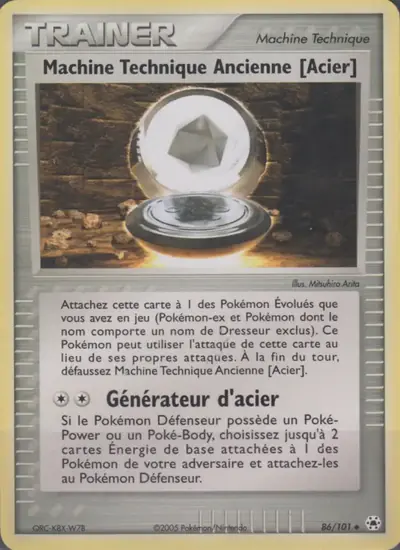 Image de la carte Pokemon Machine Technique Ancienne [Acier] 86/101