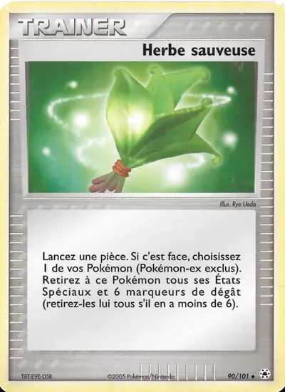 Image de la carte Pokemon Herbe sauveuse 90/101