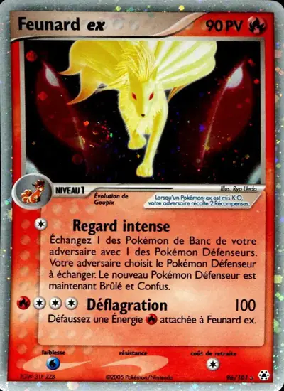 Image de la carte Pokemon Feunard ex 96/101