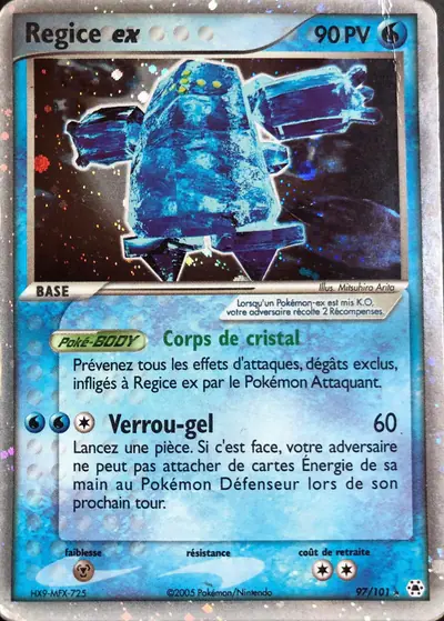 Image de la carte Pokemon Regice ex 97/101