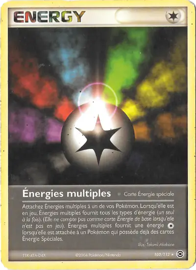 Image de la carte Pokemon Énergies multiples 103/112