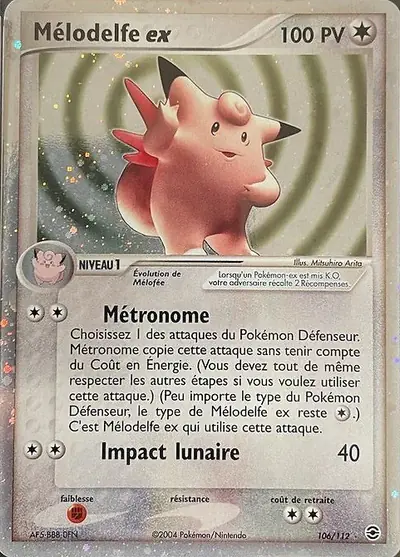 Image de la carte Pokemon Mélodelfe ex 106/112
