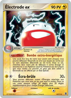 &Eacute;lectrode ex 107/112