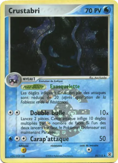 Image de la carte Pokemon Crustabri 20/112