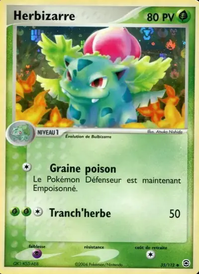 Image de la carte Pokemon Herbizarre 35/112