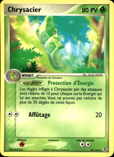 Image de la carte Pokemon Chrysacier 39/112