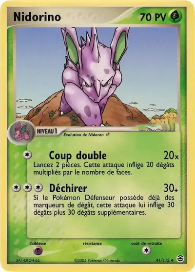 Image de la carte Pokemon Nidorino 41/112