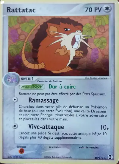 Image de la carte Pokemon Rattatac 48/112