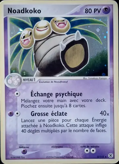 Image de la carte Pokemon Noadkoko 5/112