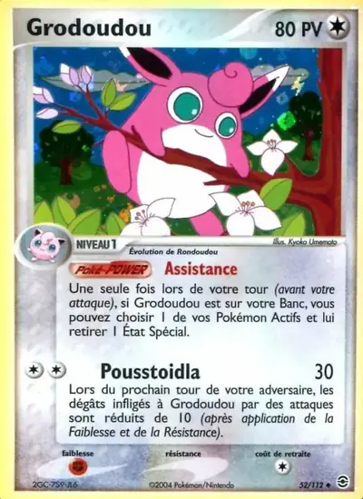 Image de la carte Pokemon Grodoudou 52/112