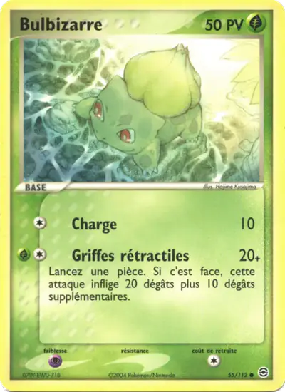 Image de la carte Pokemon Bulbizarre 55/112