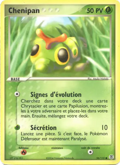 Image de la carte Pokemon Chenipan 56/112