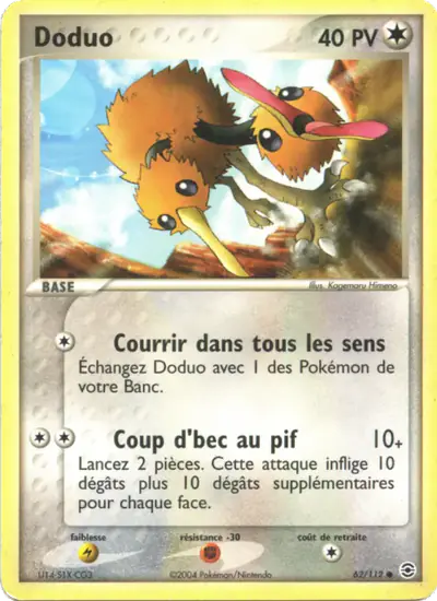 Image de la carte Pokemon Doduo 62/112